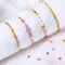 2160 Pieces Gold Spacer Beads Set, Assorted Round Star Gold Beads for Bracelet Jewelry Making(Gold, Sliver, Rose Gold, KC Gold)